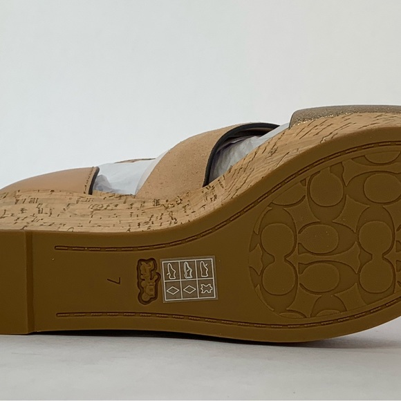 Coach Suede/Leather Platform Sandals. Never worn, bought new Macys. 7.5B - Picture 8 of 13